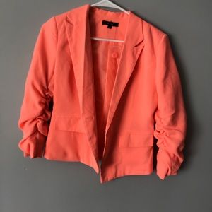 Coral dress blazer